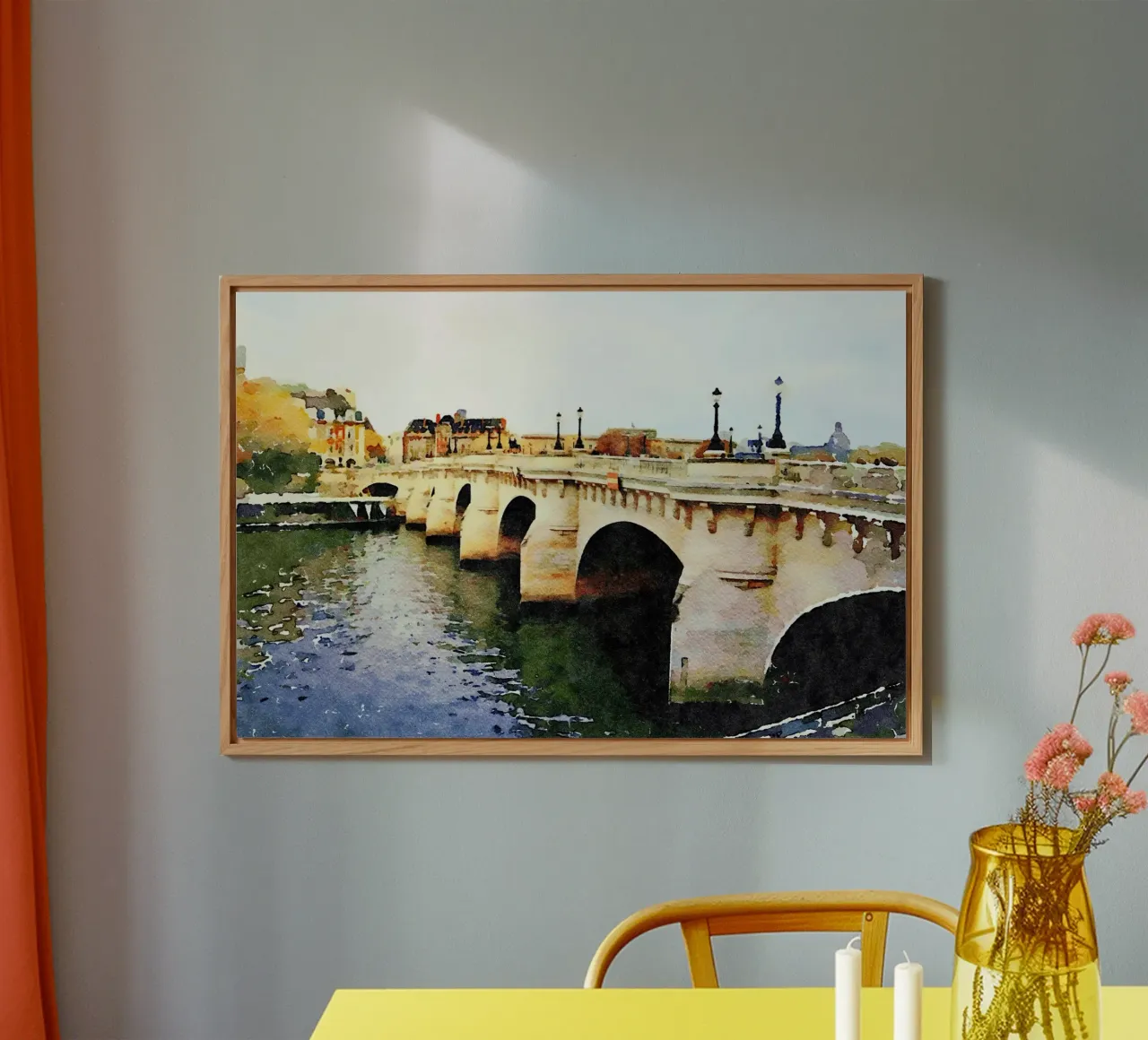 Ponte a Parigi alluminio dibond da Massimo Frascogna