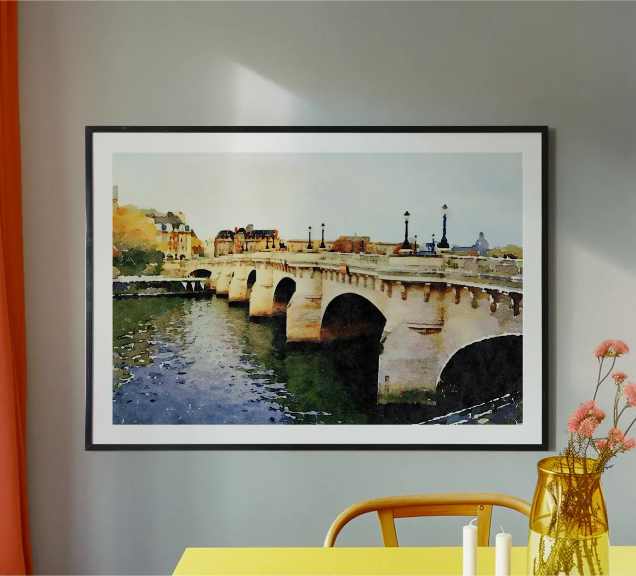 Ponte a Parigi carta hahnemühle da Massimo Frascogna