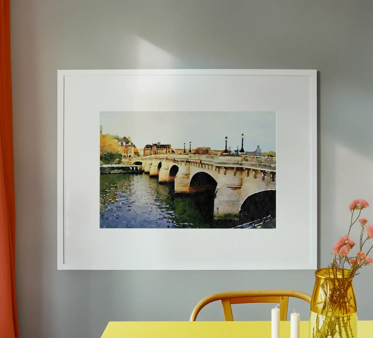 Ponte a Parigi carta hahnemühle da Massimo Frascogna