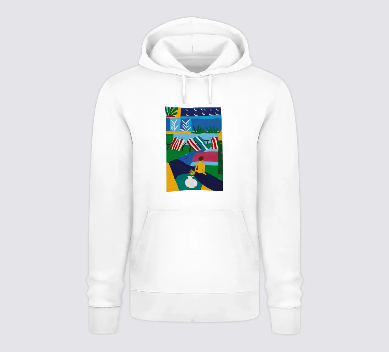 Soggiorno sul lungofiume felpa con cappuccio da Muse Artworks