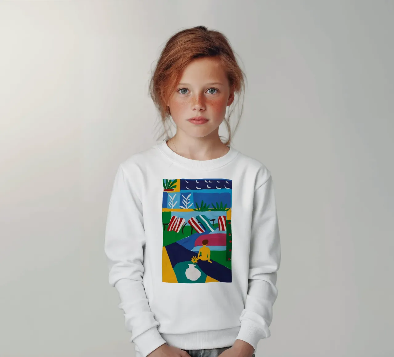 Soggiorno sul lungofiume felpa bambino da Muse Artworks