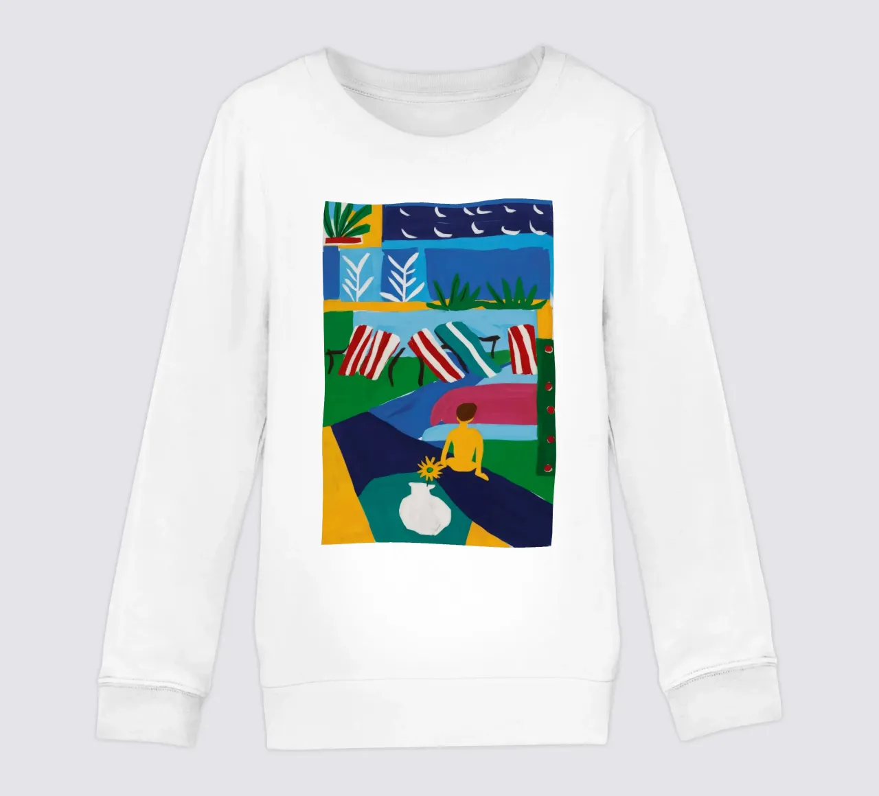 Soggiorno sul lungofiume felpa bambino da Muse Artworks