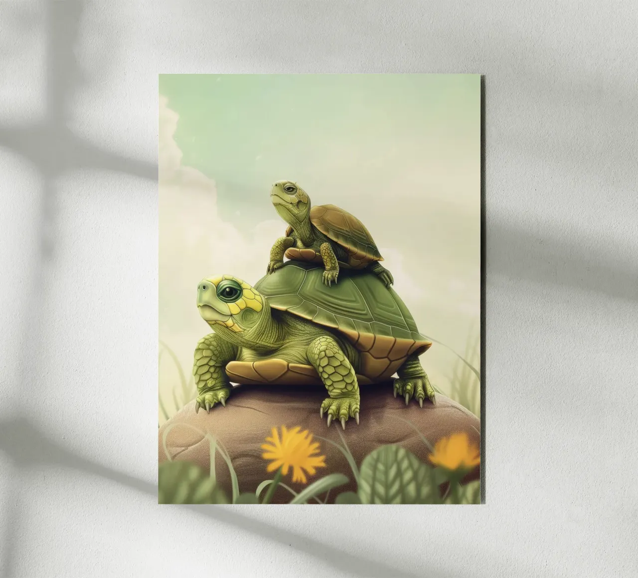 A Shelled Wanderer: Box Turtle in the Wild forex plate by DesignDoodle