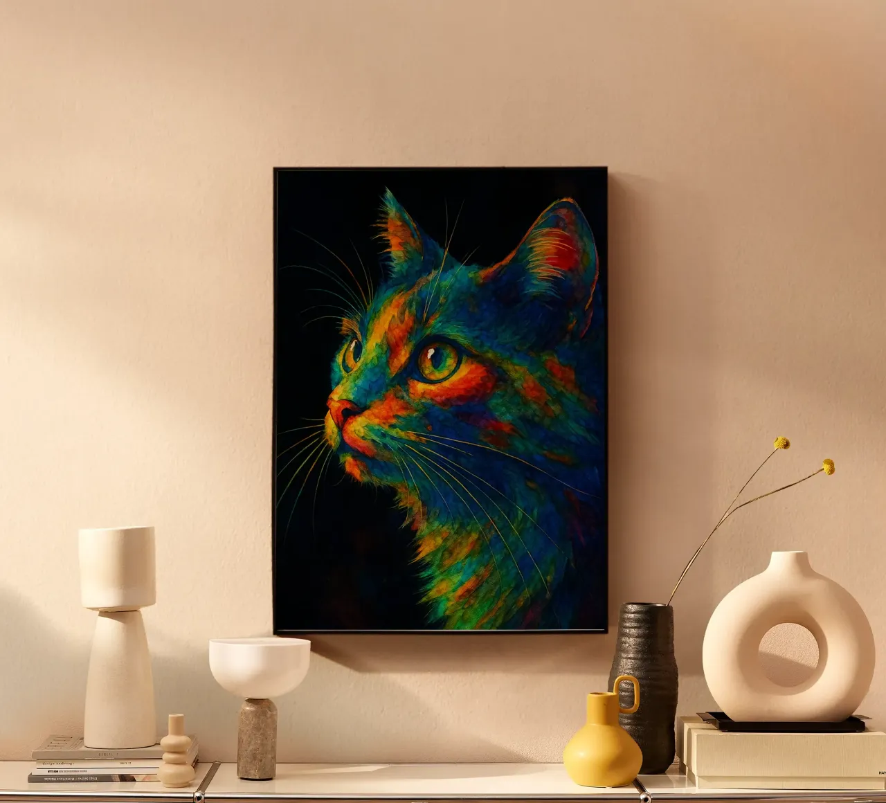 chat peinture colorée panneau forex de toegoe
