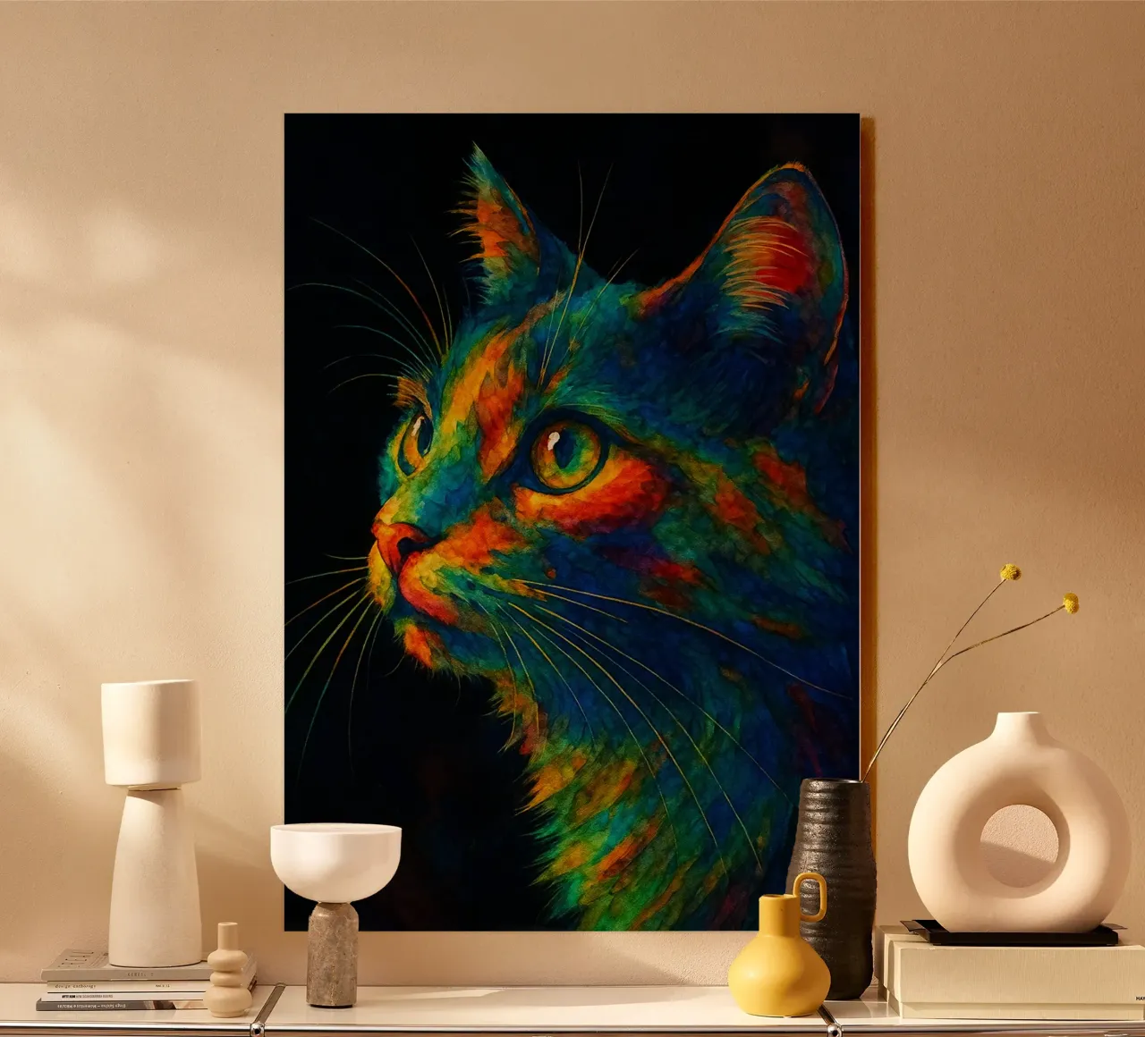 chat peinture colorée panneau forex de toegoe