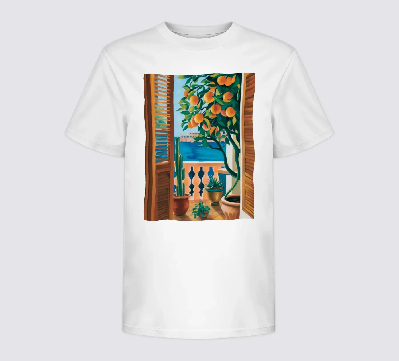 Finestra dell'albero d'arancio t-shirt bambini da FadeAura