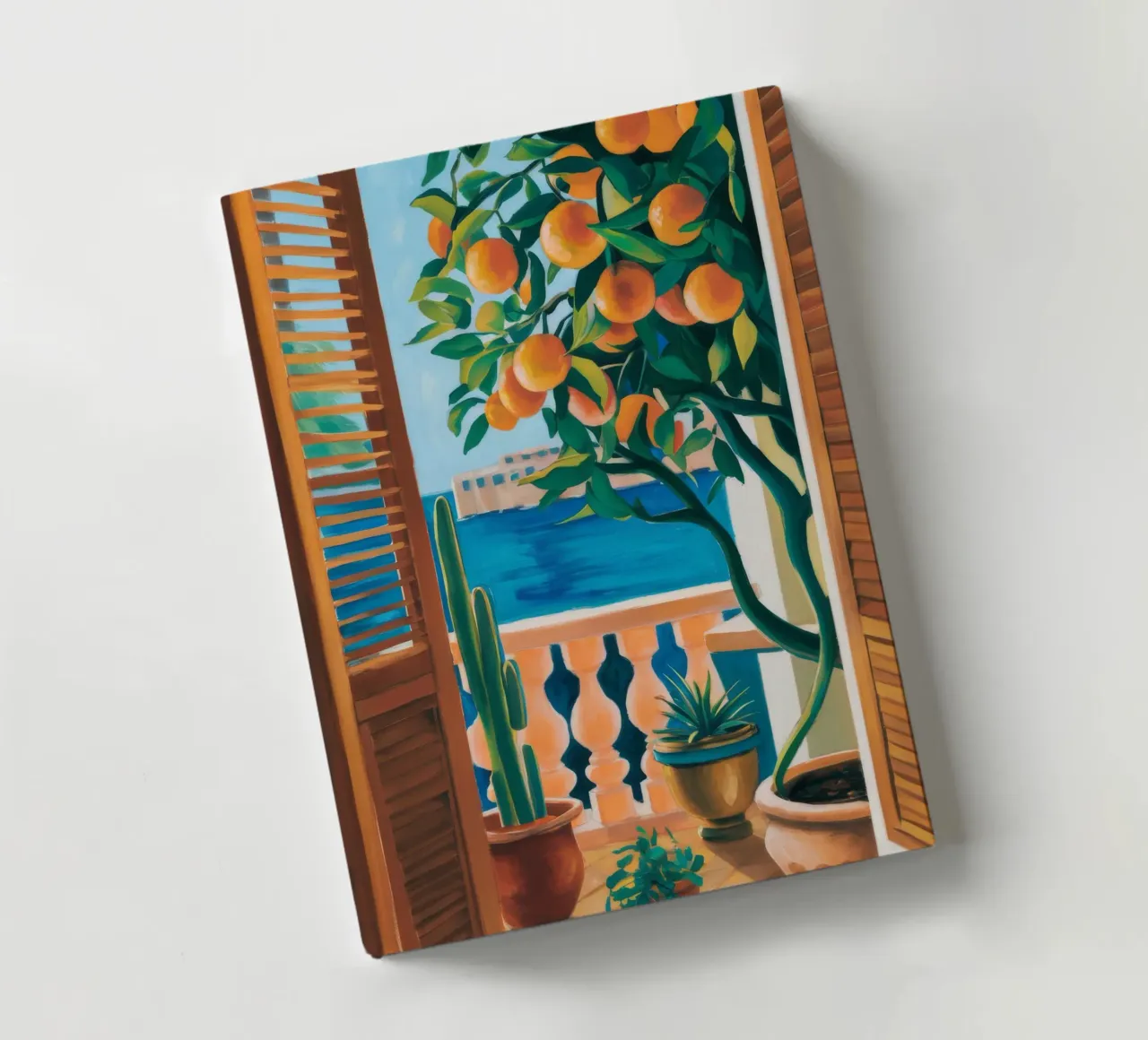 Orange Tree Window notebook by FadeAura