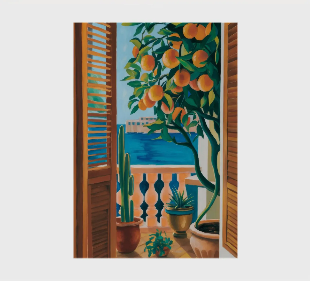 Orange Tree Window notebook by FadeAura