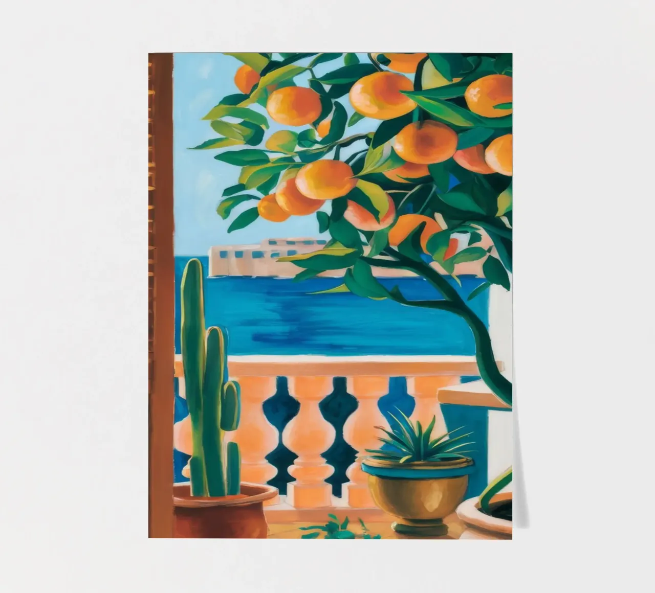 Orange Tree Window sticker sheet by FadeAura