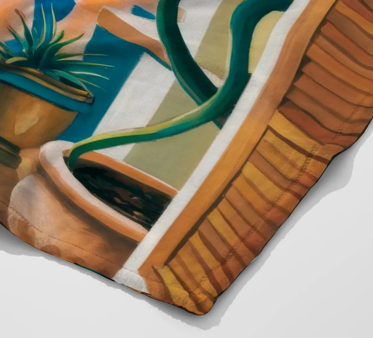 Orangenbaum-Fenster Fleecedecke von FadeAura