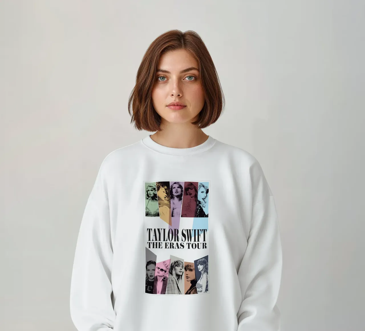Collage Style Taylor Swift Poster Sweatshirt von leonar