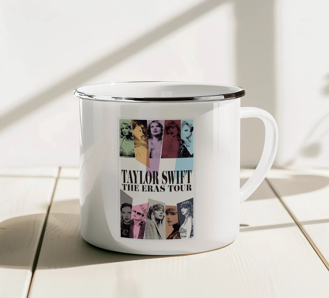 Collage Style Taylor Swift Poster tazza in smalto da leonar