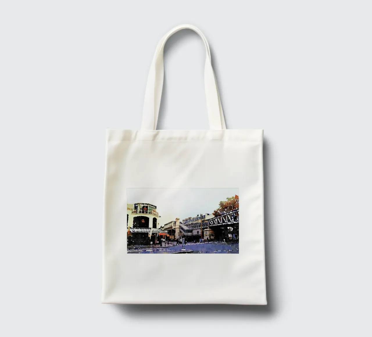 A Parigi borsa in juta da Massimo Frascogna