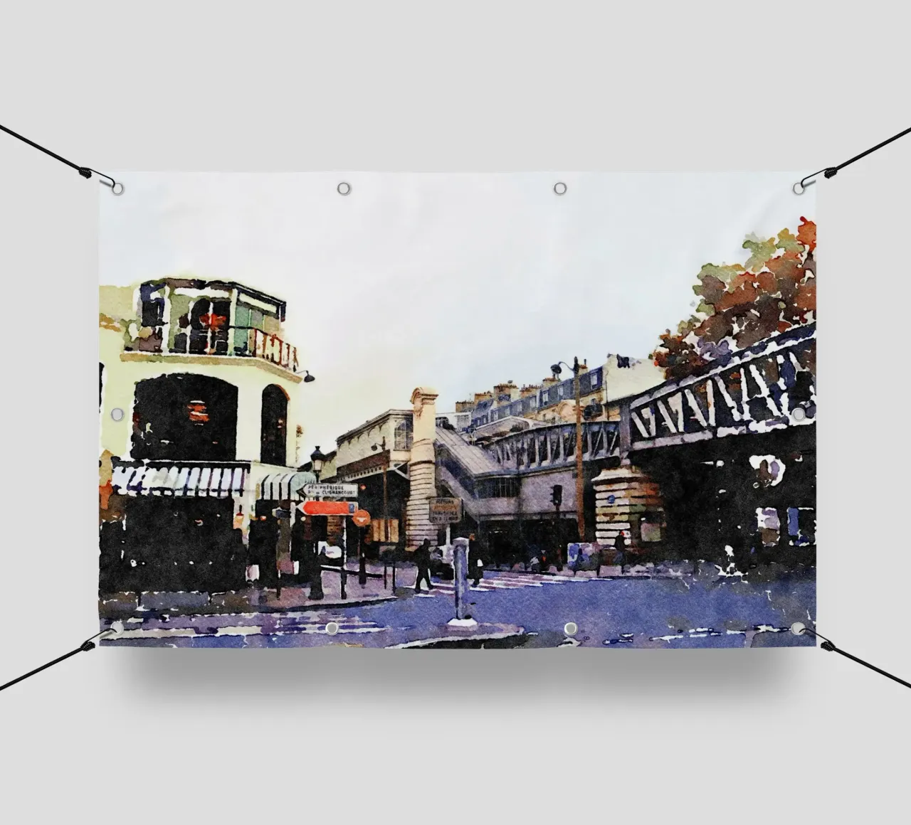 A Parigi telo in pvc da Massimo Frascogna