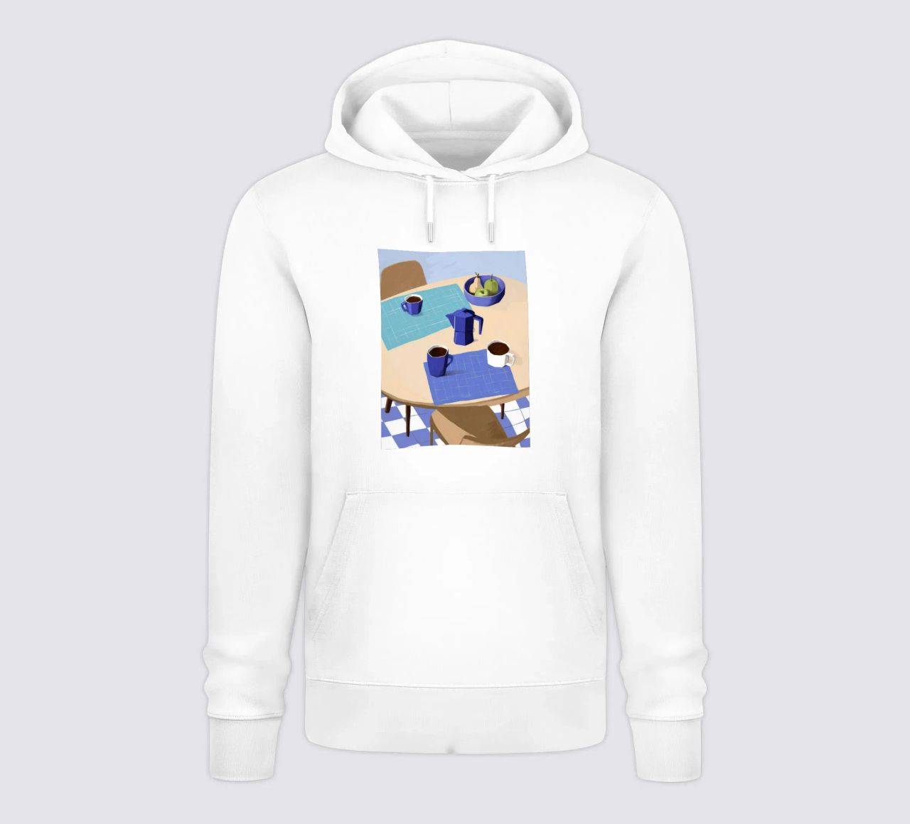 Pausa caffè blu felpa con cappuccio da Muse Artworks