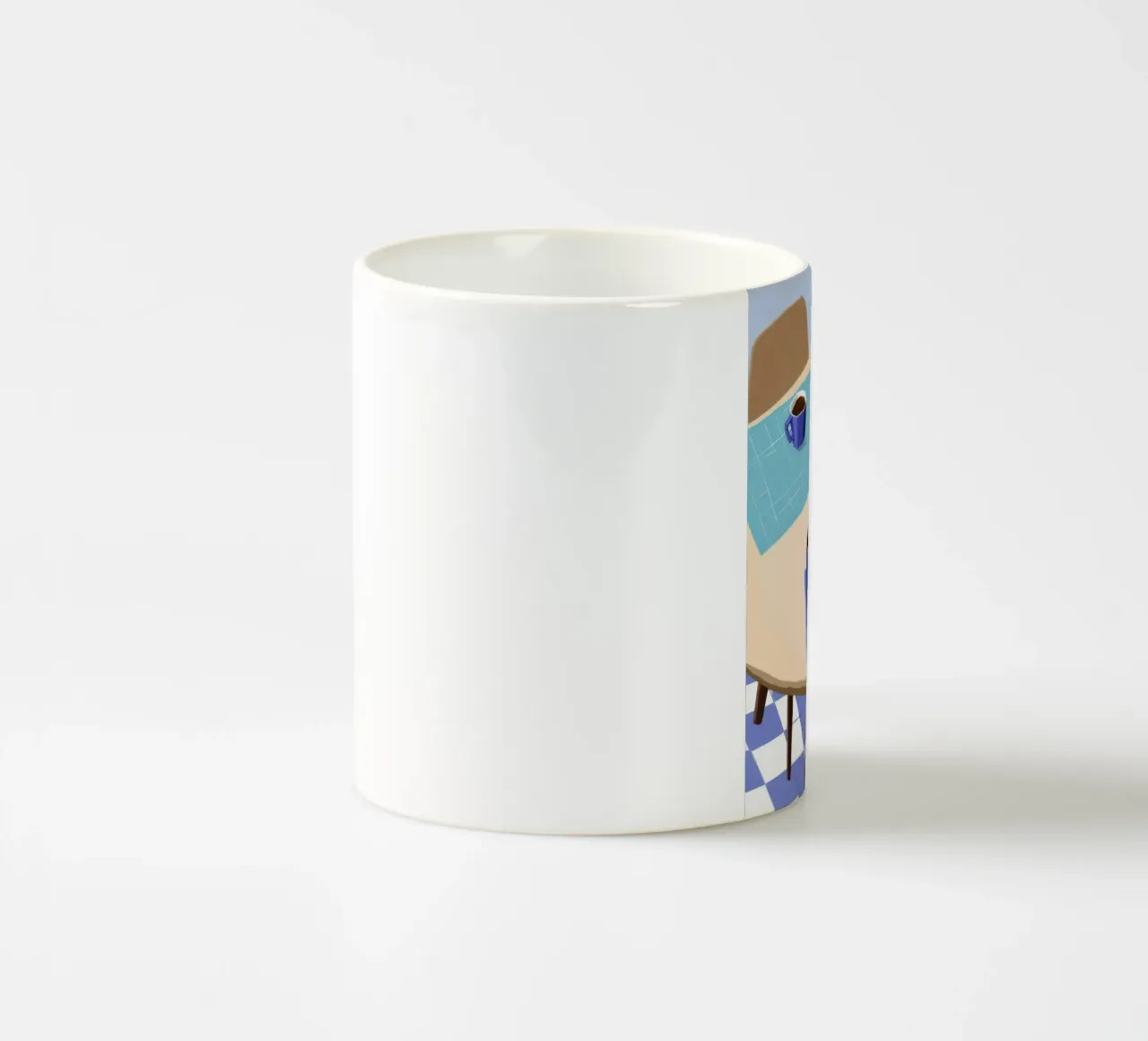 Pausa caffè blu tazza in ceramica da Muse Artworks