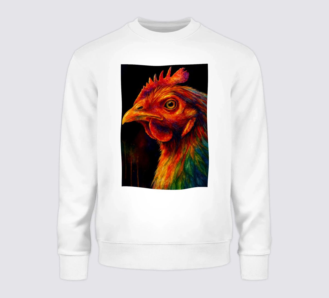 pollo pittura colorata felpa da toegoe