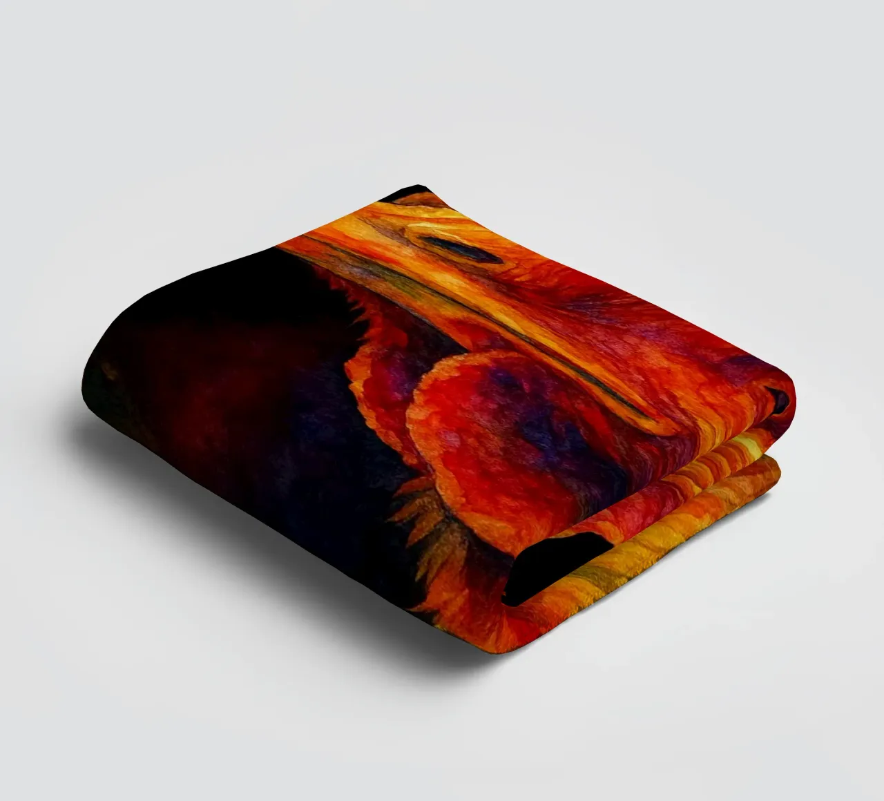 pollo pittura colorata asciugamano da bagno da toegoe