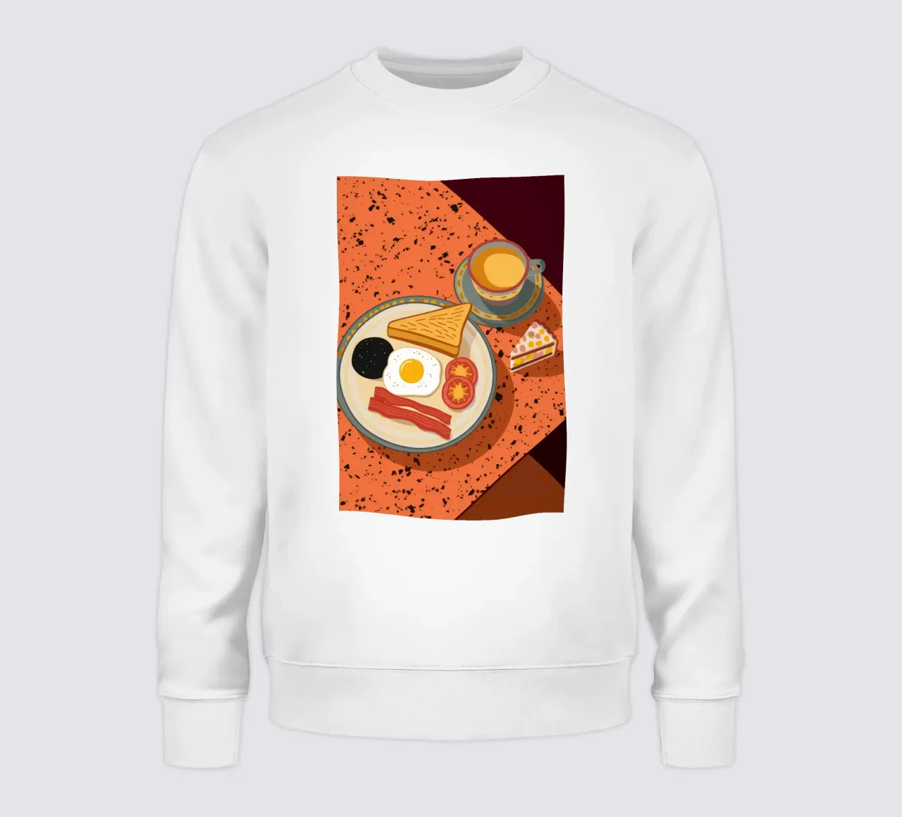 Ontbijt met spek en eieren sweatshirt van Muse Artworks