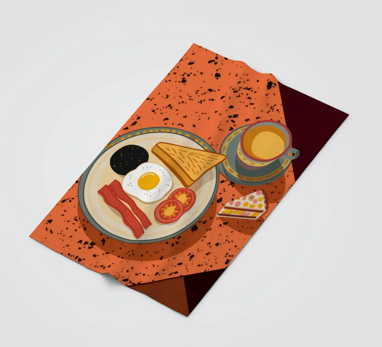 Colazione con uova e pancetta coperta in pile da Muse Artworks