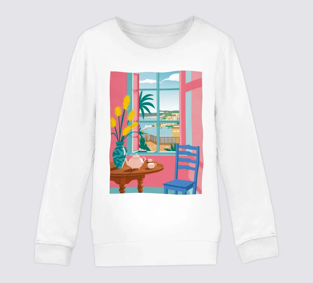 Tavolo Seaside Cafe felpa bambino da FadeAura