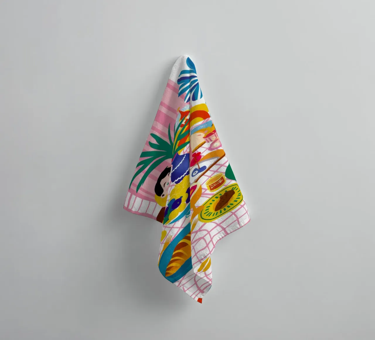 Dîner maximaliste serviette de bain de Muse Artworks
