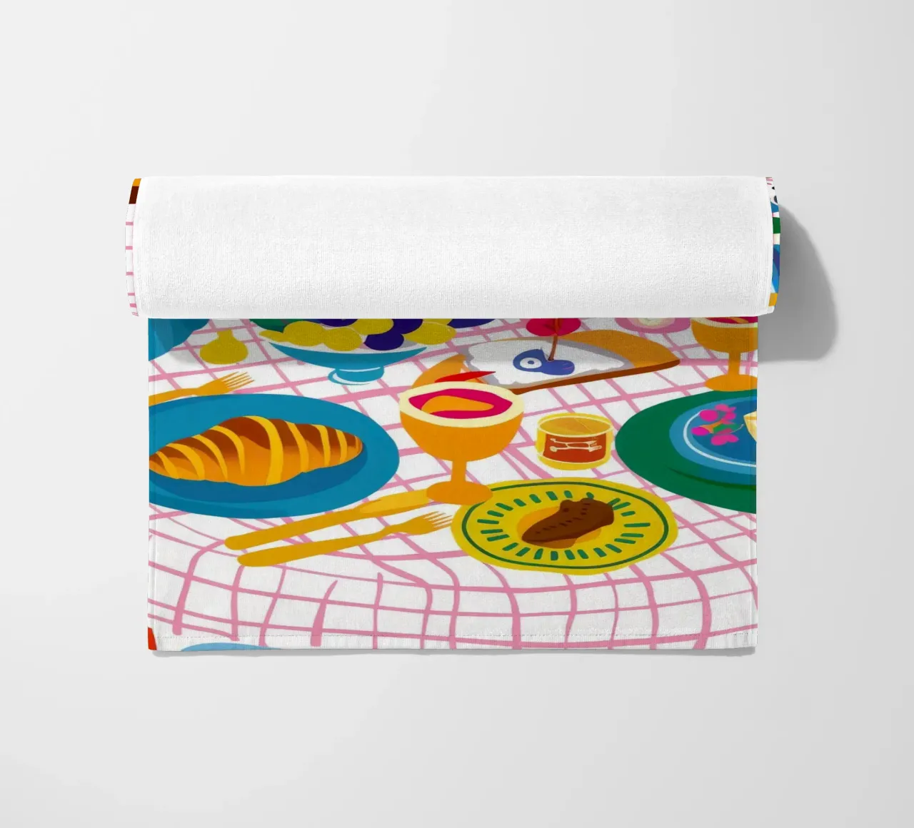 Dîner maximaliste serviette de plage de Muse Artworks