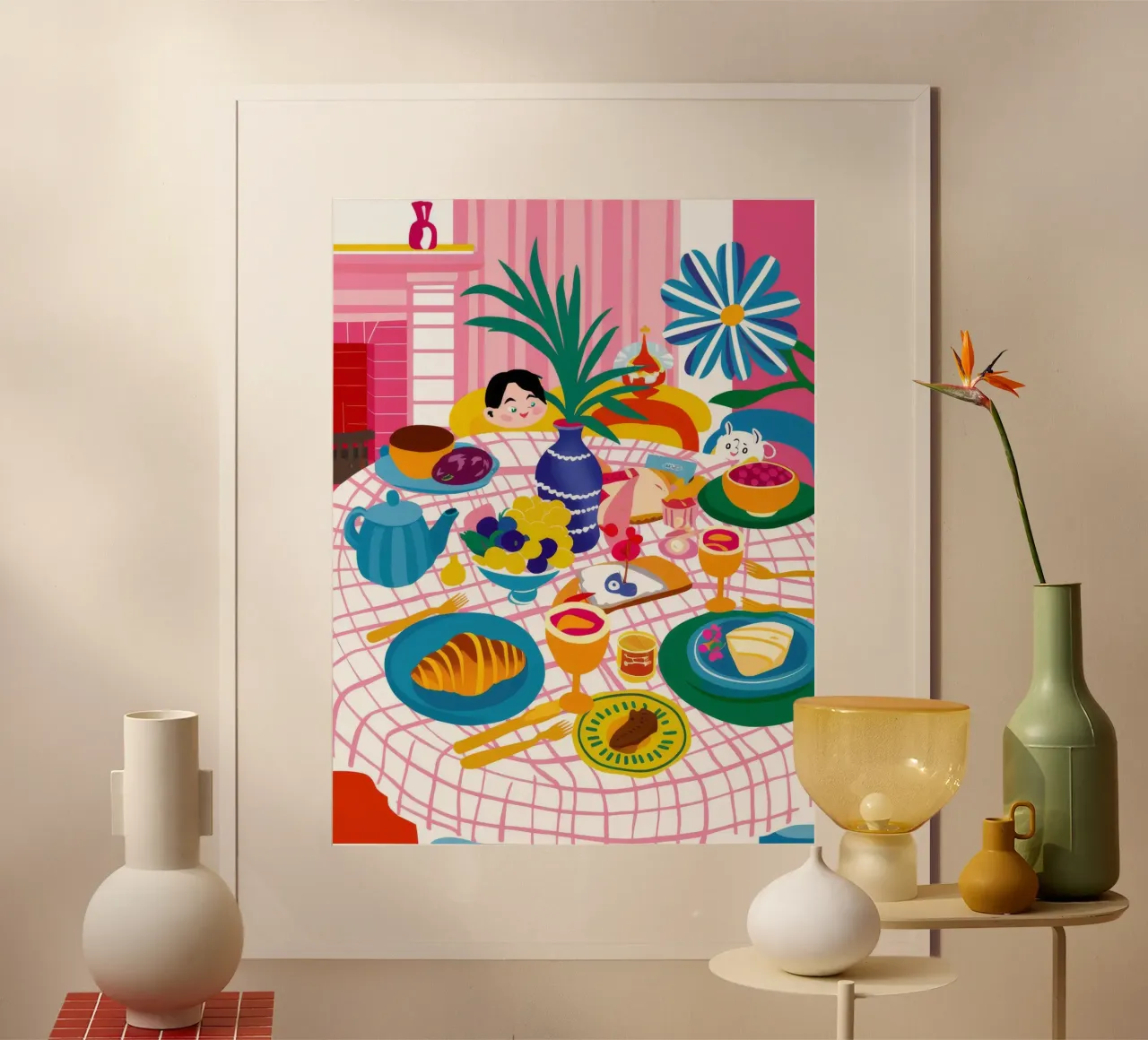 Dîner maximaliste poster de Muse Artworks