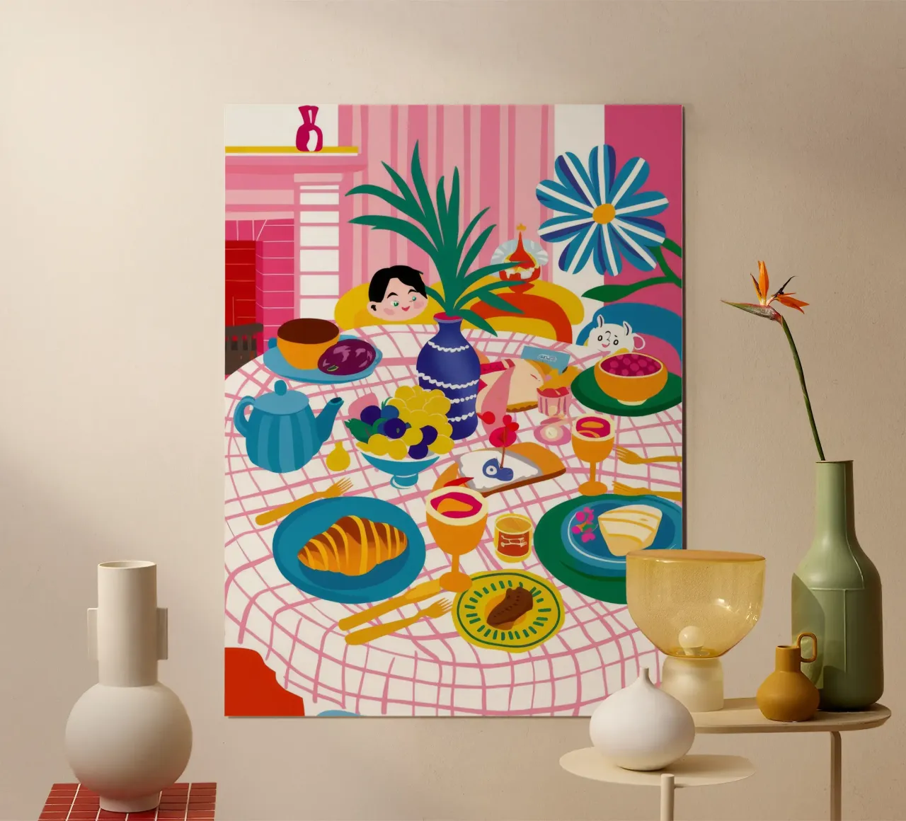 Dîner maximaliste poster de Muse Artworks