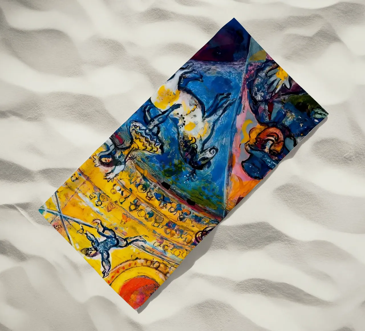 Marzo Chagall Il circo telo mare da MC Exhebition