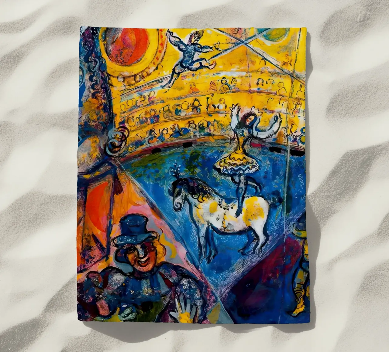 Marzo Chagall Il circo telo mare da MC Exhebition