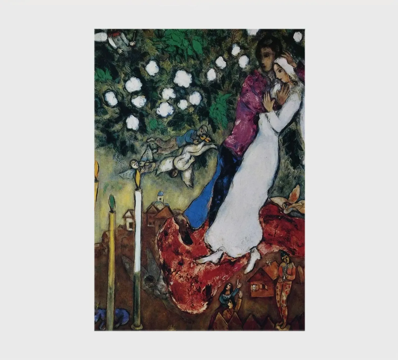 March Chagall Three Candles marc chagall notebook by MC Exhebition