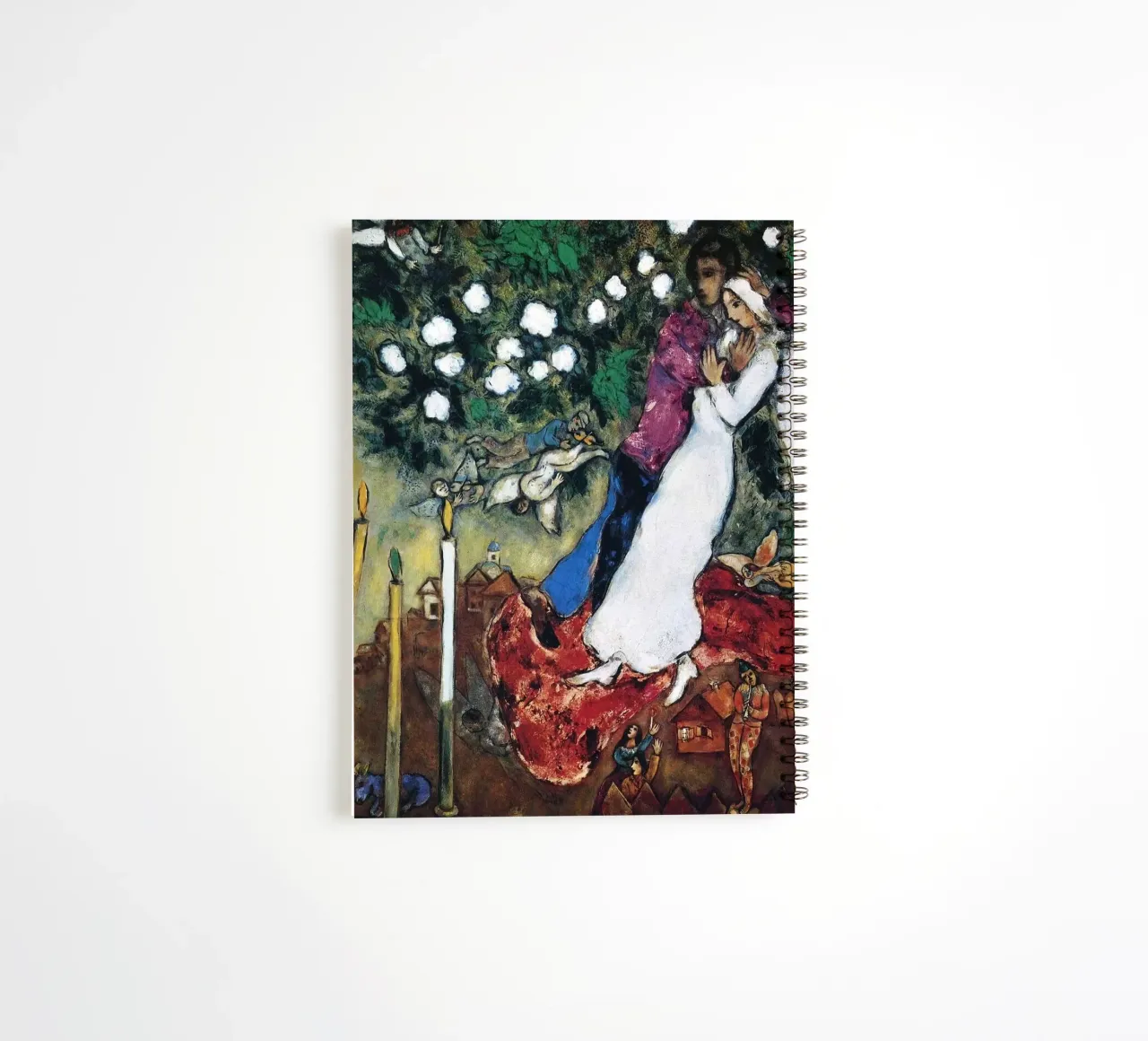 March Chagall Three Candles marc chagall spiral notebook by MC Exhebition