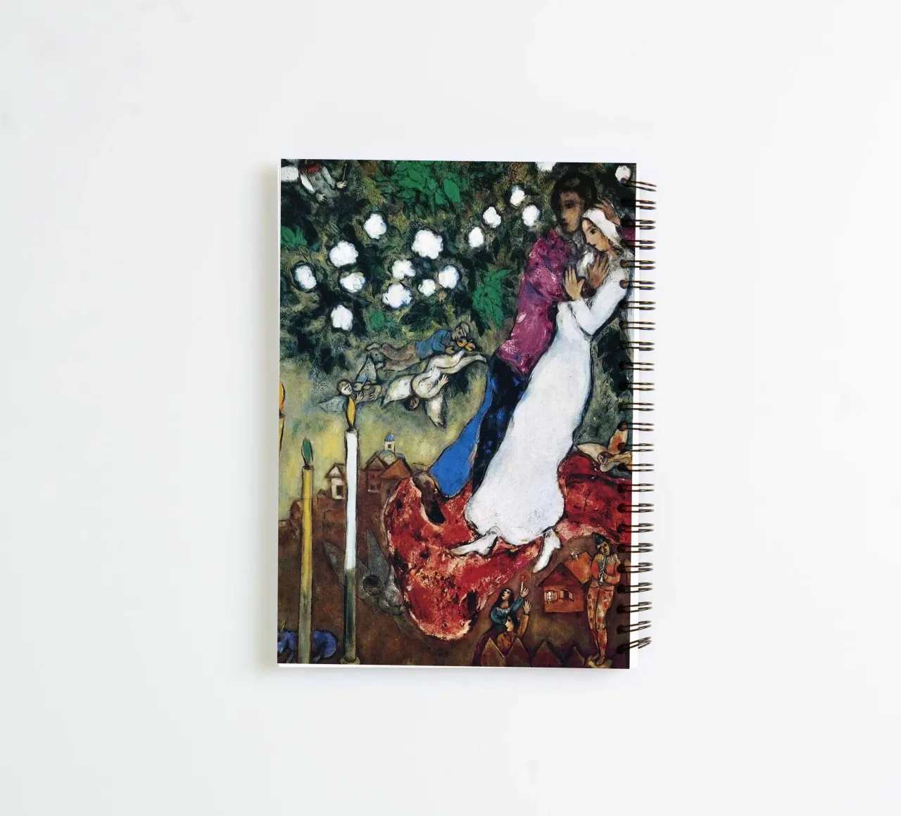 March Chagall Three Candles marc chagall spiral notebook by MC Exhebition