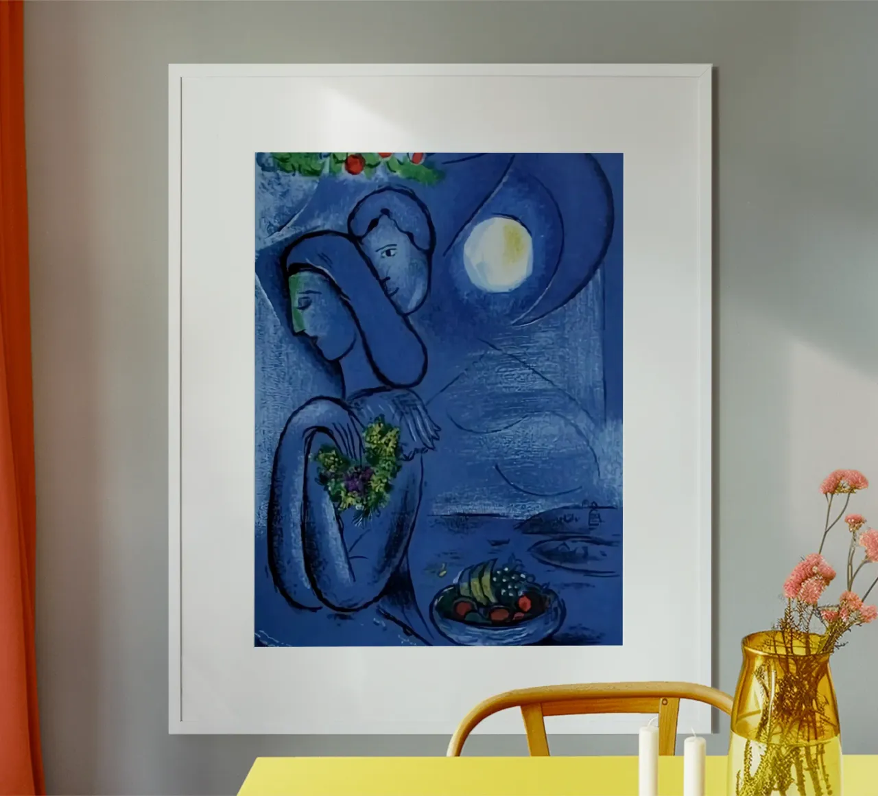 Marc Chagall Città di Nizza carta hahnemühle da MC Exhebition