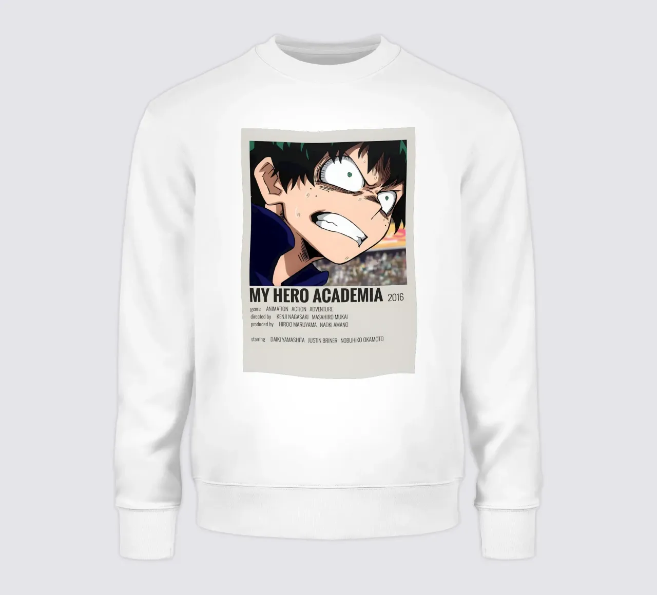 MY HERO ACADEMIA 2016 sudadera de MVFminimalist
