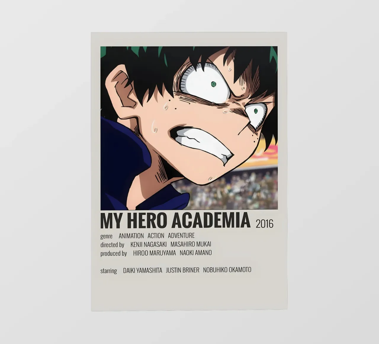 MY HERO ACADEMIA 2016 pellicola backlit da MVFminimalist
