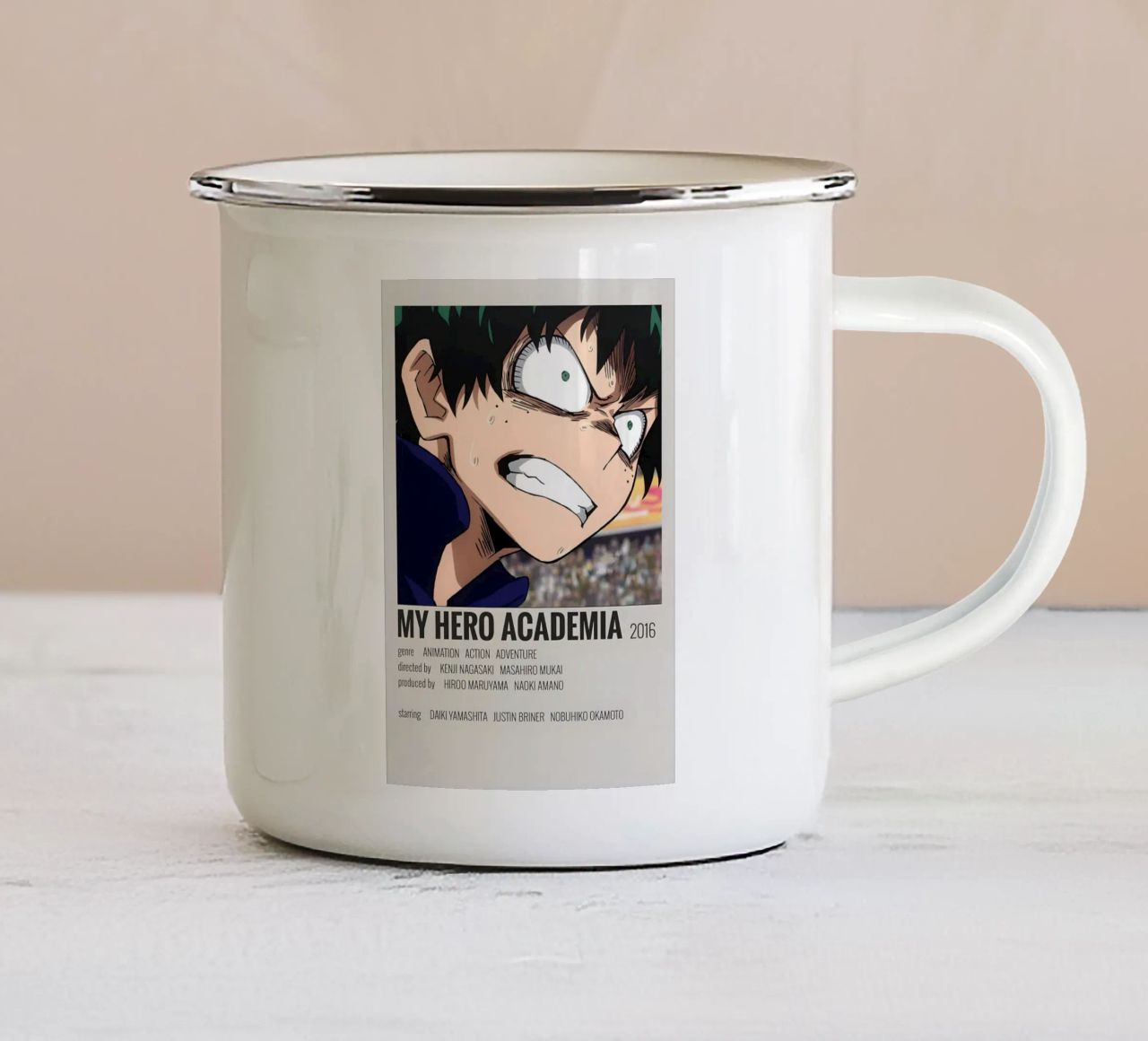 MY HERO ACADEMIA 2016 tazza in smalto da MVFminimalist