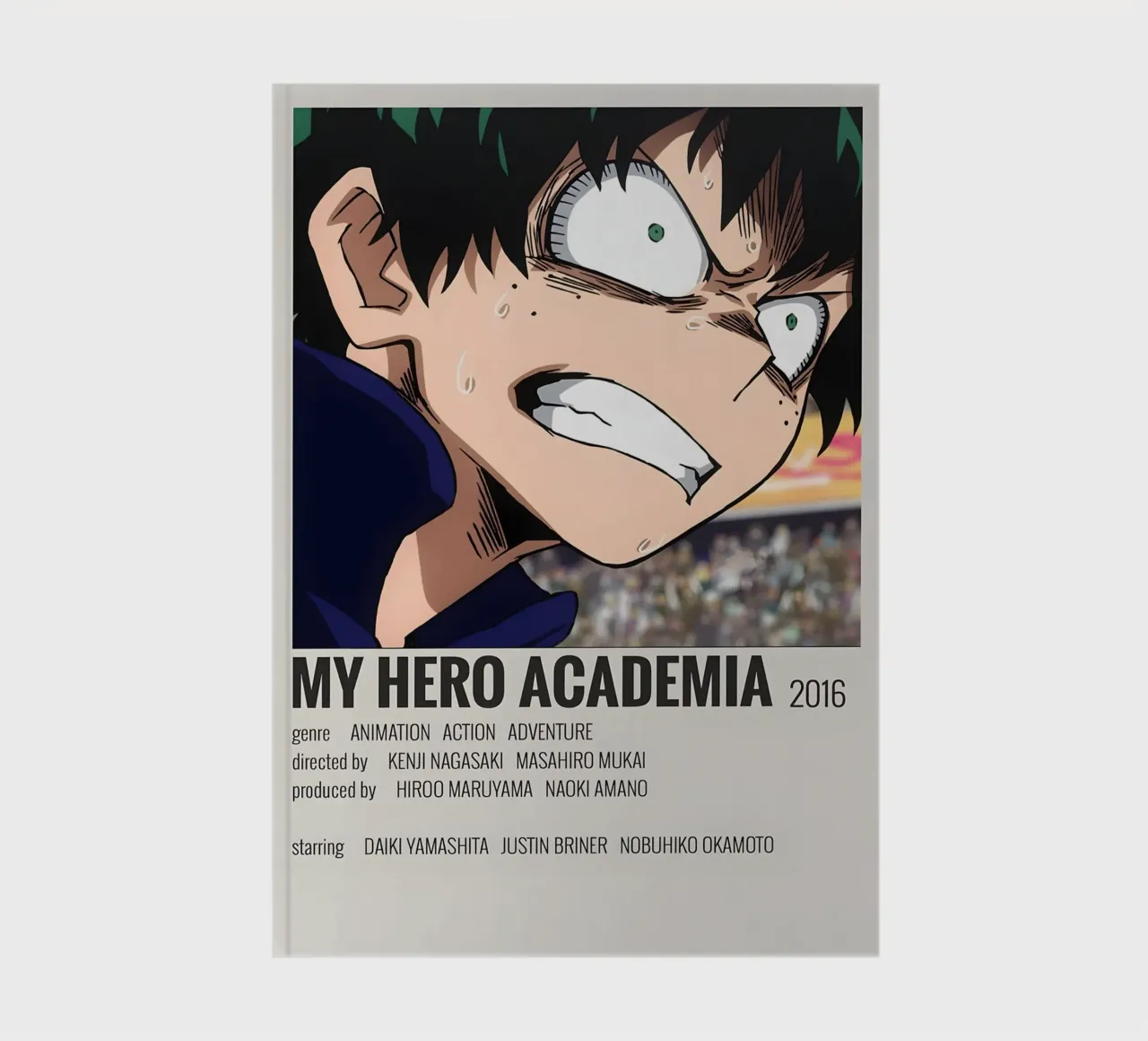 MY HERO ACADEMIA 2016 notebook by MVFminimalist