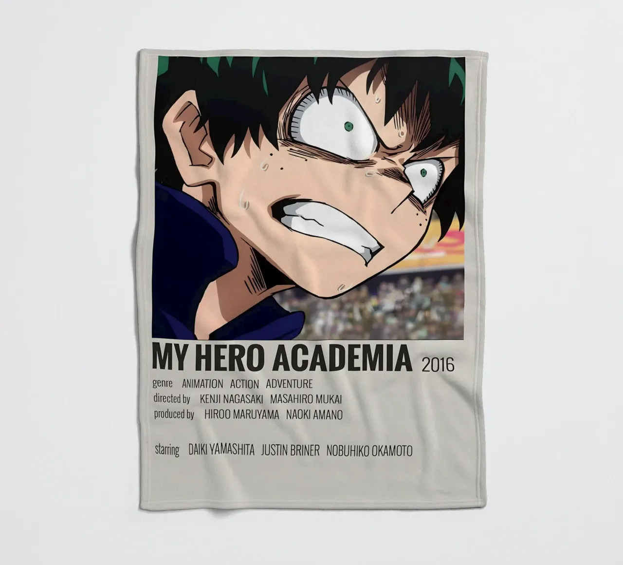 MY HERO ACADEMIA 2016 coperta in pile da MVFminimalist