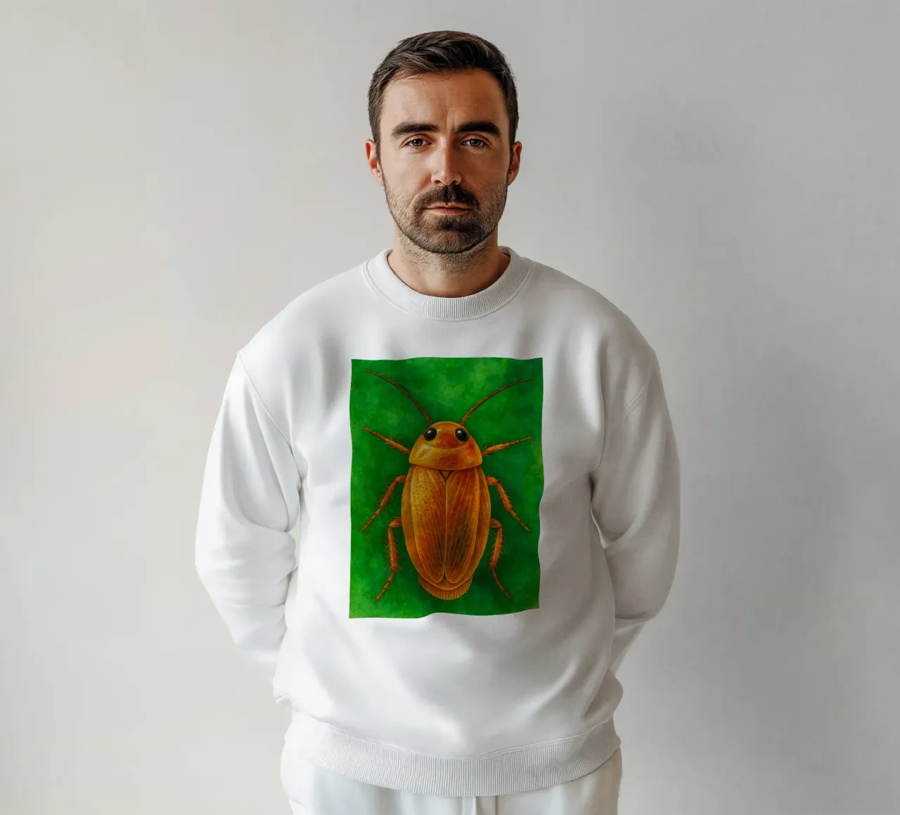 scarafaggio pittura colorata felpa da toegoe