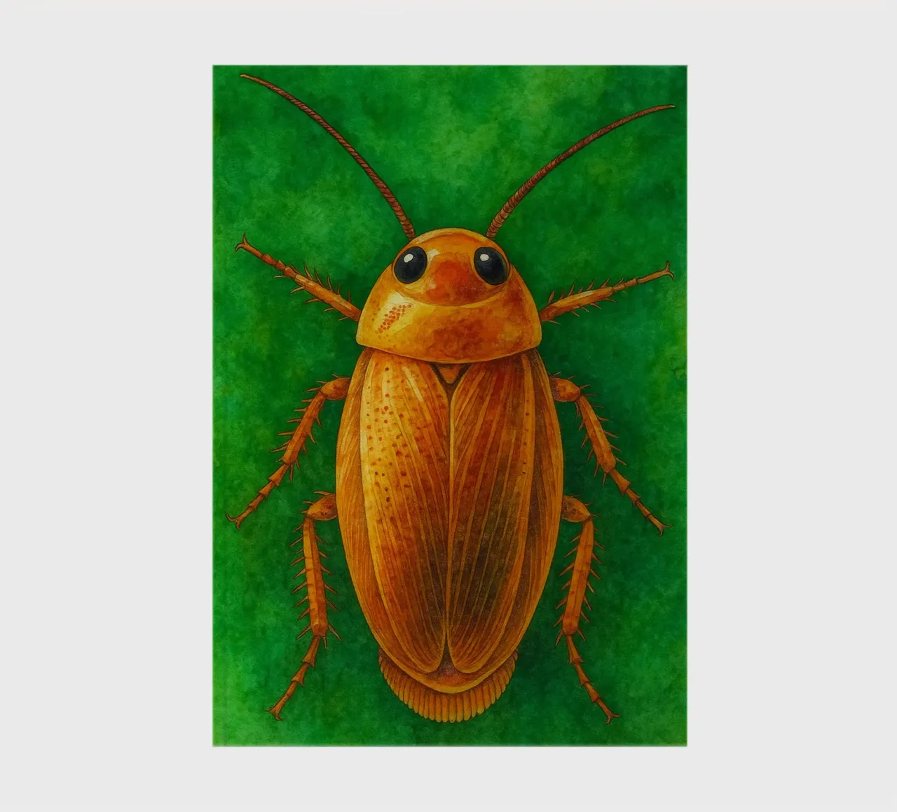 cockroach colorfull painting notebook by toegoe