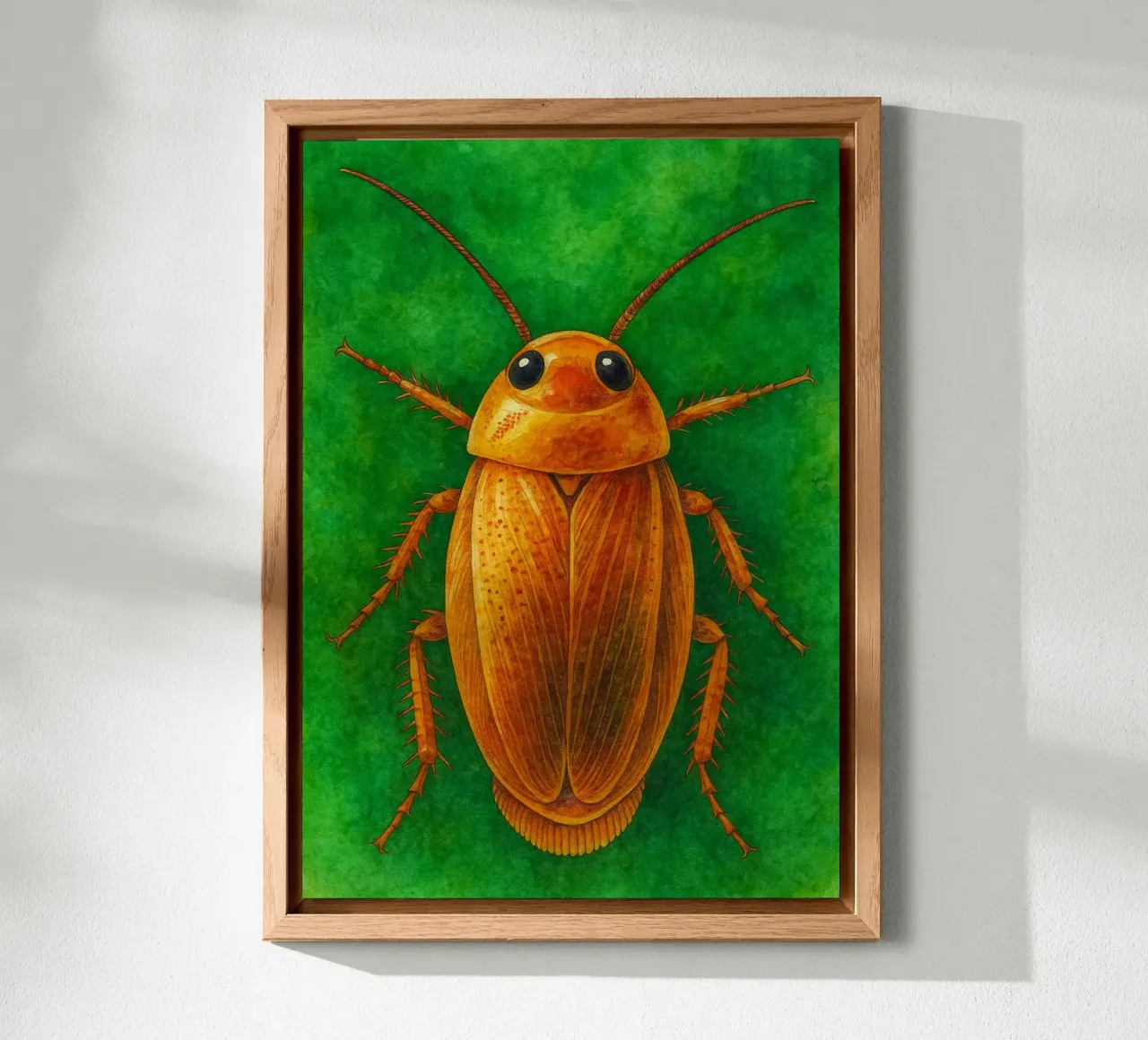 scarafaggio pittura colorata alluminio dibond da toegoe
