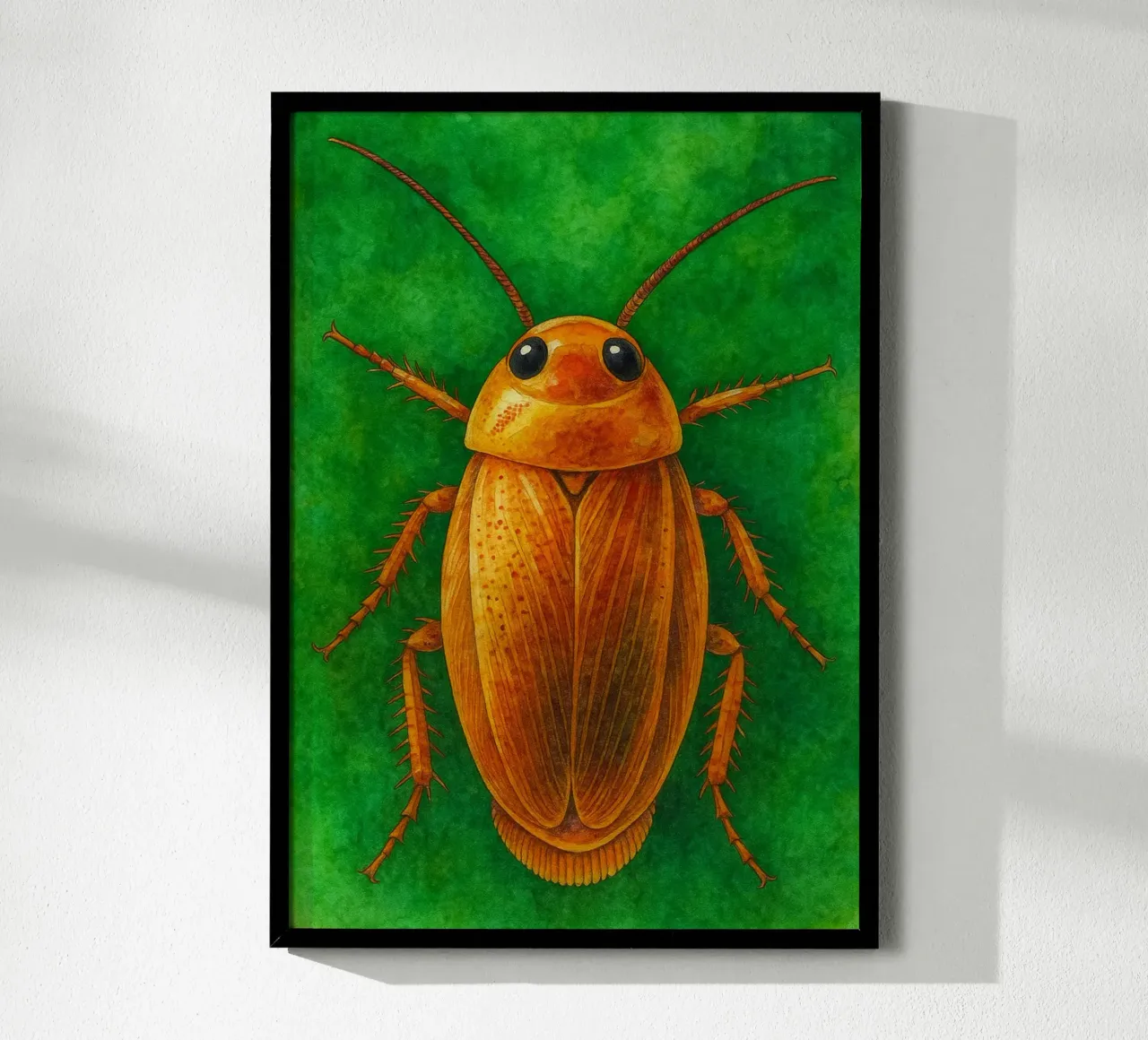 kakkerlak kleurrijk schilderij poster van toegoe