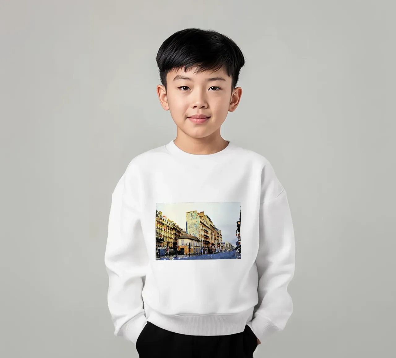 In Paris Kinder Sweatshirt von Massimo Frascogna
