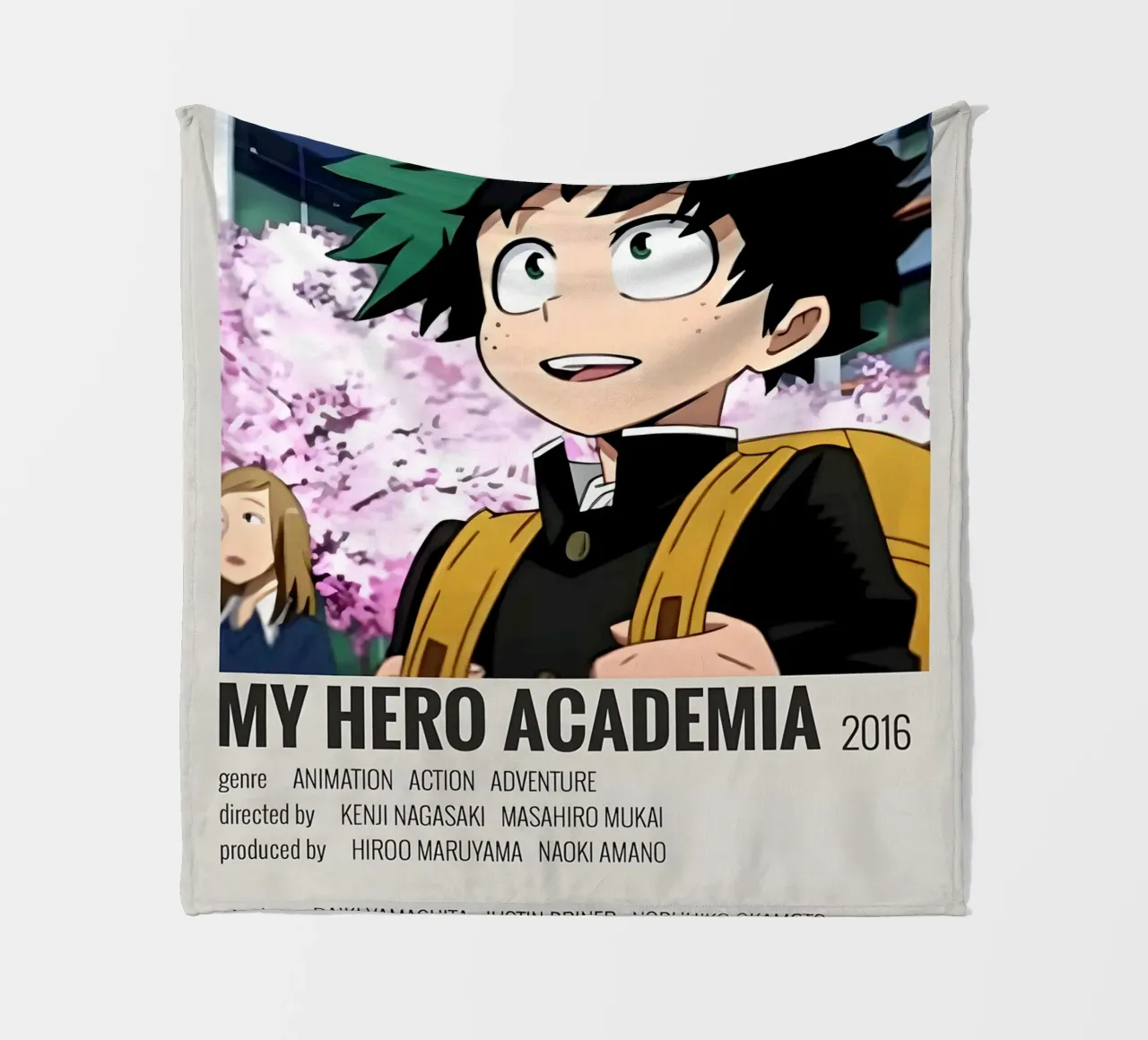 MY HERO ACADEMIA 2016 coperta in pile da MVFminimalist
