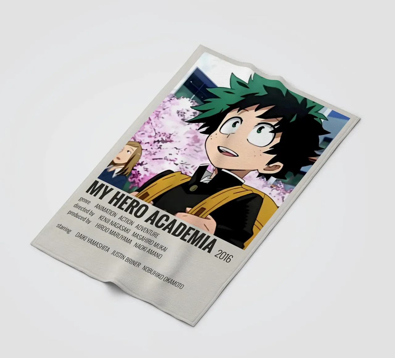 MY HERO ACADEMIA 2016 coperta in pile da MVFminimalist
