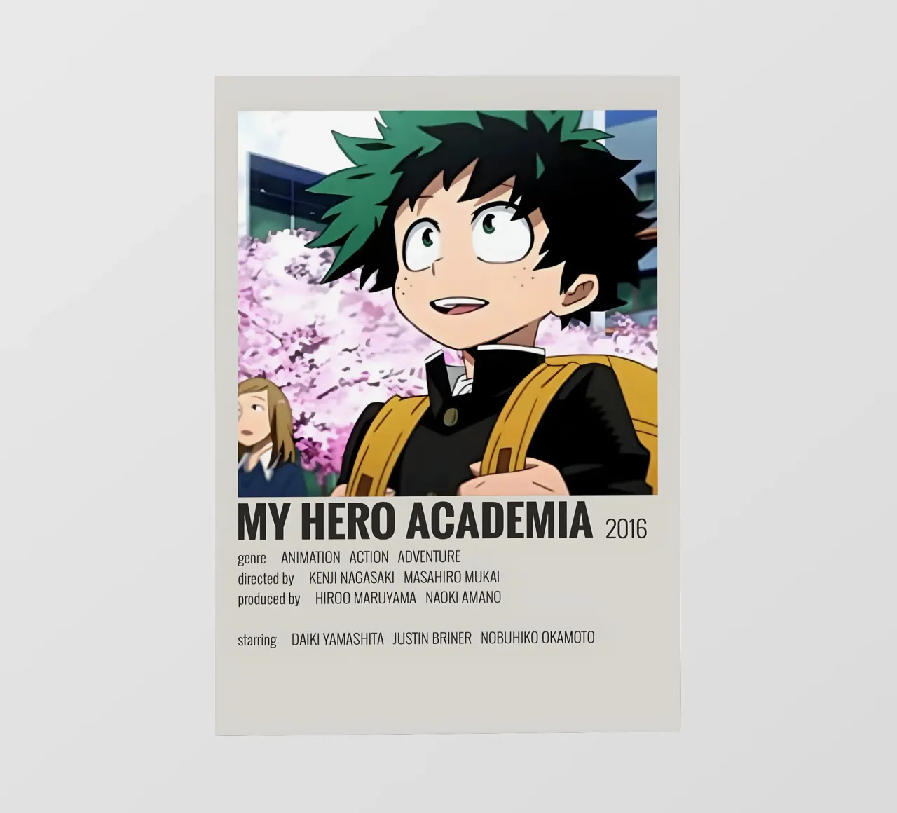 MY HERO ACADEMIA 2016 pellicola backlit da MVFminimalist