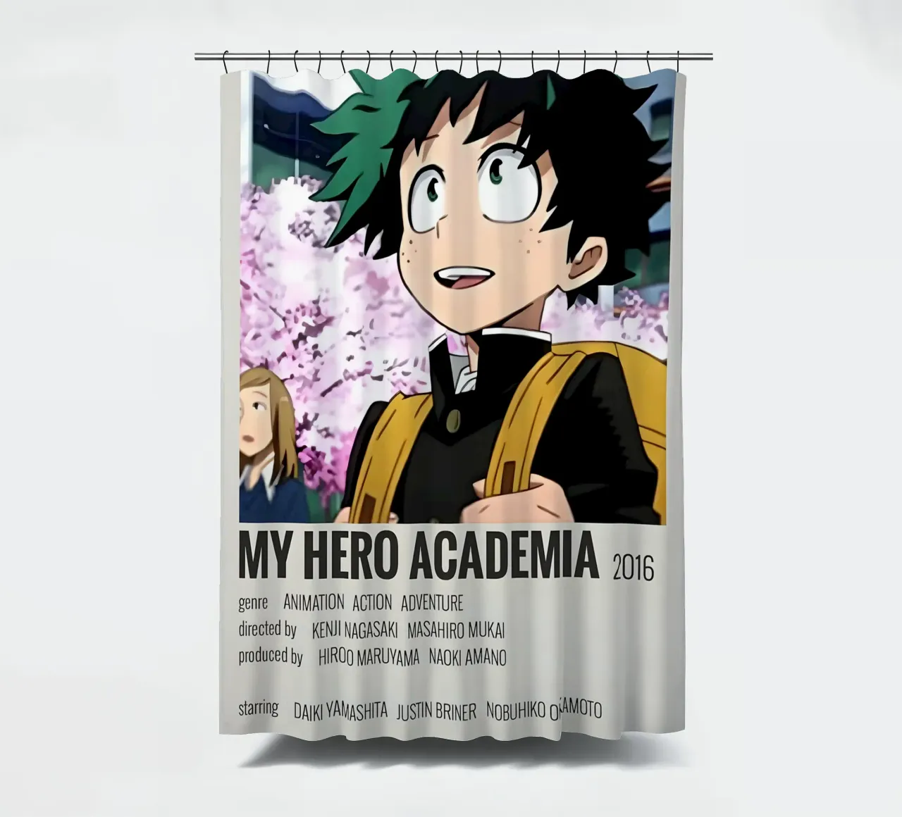 MY HERO ACADEMIA 2016 shower curtain by MVFminimalist