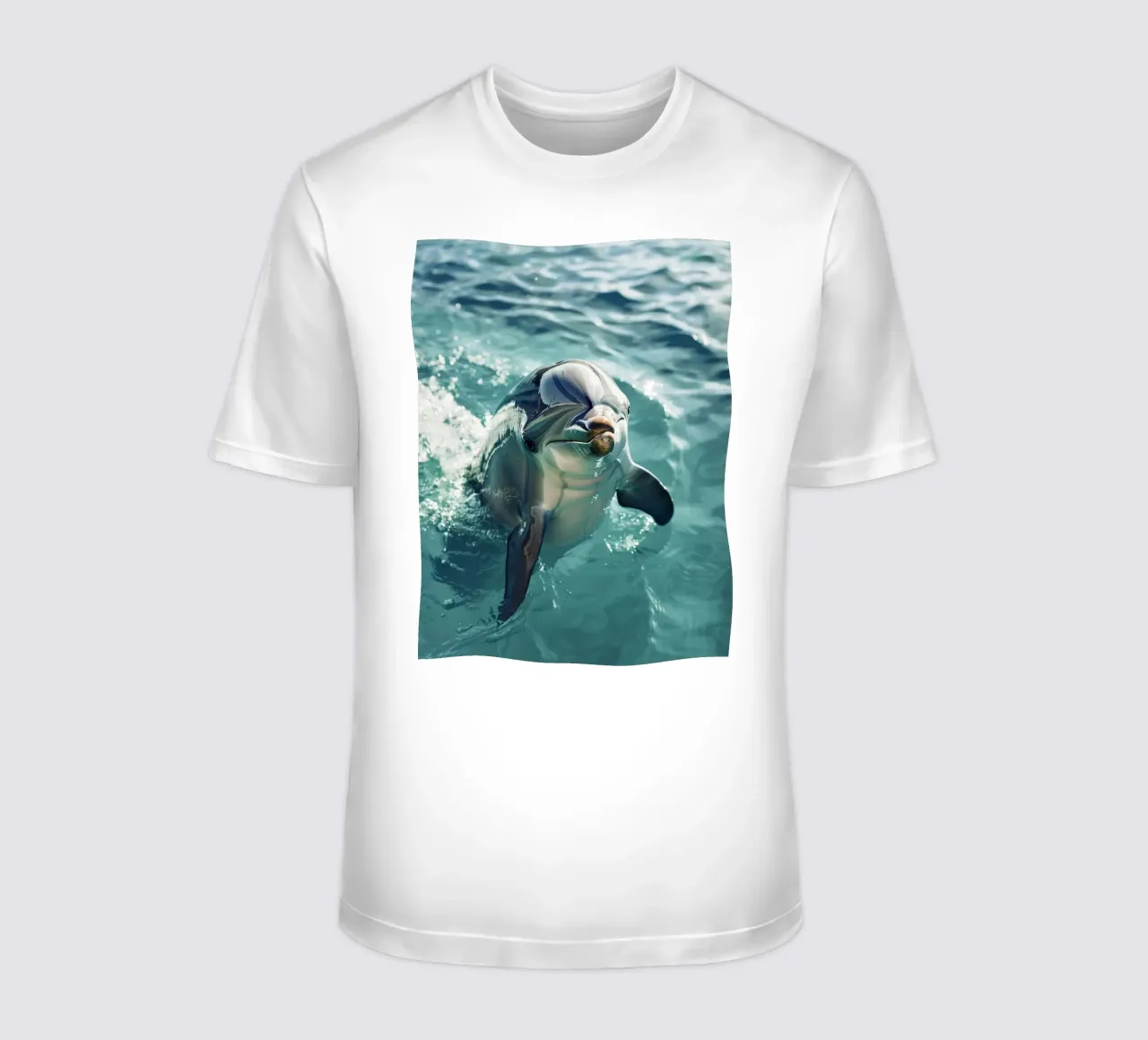 Waves of Joy: The Bottlenose Dolphin in Action t-shirt by DesignDoodle